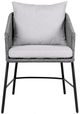 Armen Living Ditas Black/Dark Gray Outdoor Dining Chair-1
