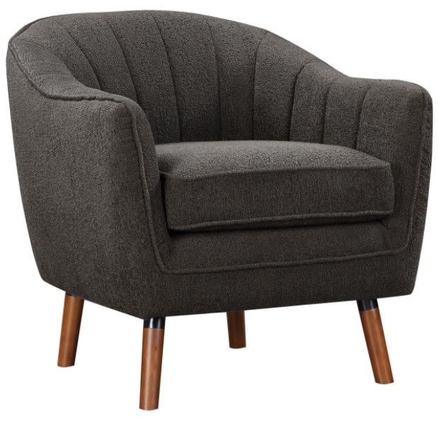 Mazin Furniture Cutler Charcoal Accent Chair-0