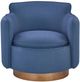 Forty West Archie Blue Swivel Chair-1