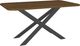 Amisco Customizable Ascencio 60" Rectangular Dining Table with Radius Corners and 1" Walnut Veneer Top-0