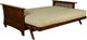 Kodiak Furniture Alexa Black Walnut/Natural Beauty Cloud Full Futon Frame with Mattress-1