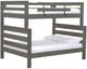 Crate Designs™ Furniture TimberFrame Graphite Full XL/Queen Bunk Bed-0