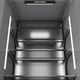 ZLINE Autograph Edition 24 in. 12.4 Cu. Ft. Column Freezer in Satin Stainless Steel with Graphite Gray Interior and Matte Black Accents-4