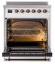 Ilve® Nostalgie II Noblesse 30'' Custom RAL Color Pro Style Induction Range with Burnished Trim-1