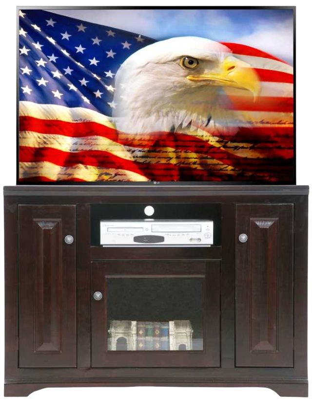 American Heartland Manufacturing Poplar Arched Base TV Stand-1