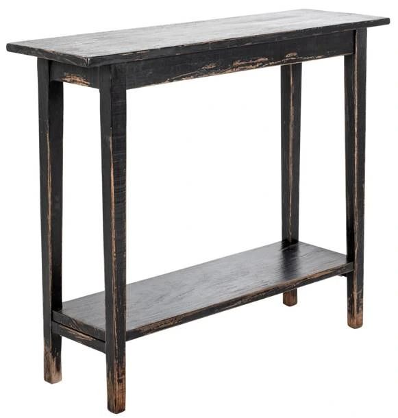 Nest Home Collections Rita Antique Black Small Console Table-0