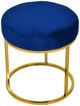 VIG Furniture Modrest Elmont Blue Velvet Stool Ottoman-2