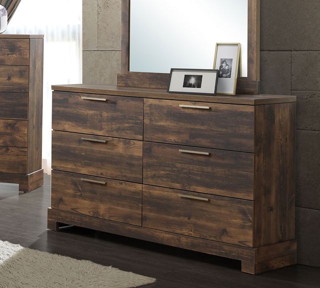 New Classic® Home Furnishings Campbell 4-Piece Ranchero Queen Bookcase Bed Set with Nightstand-3