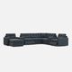 Drew & Jonathan Home ModularOne New Horizon 8-Piece Indigo Modular Chaise Sectional with Console-0