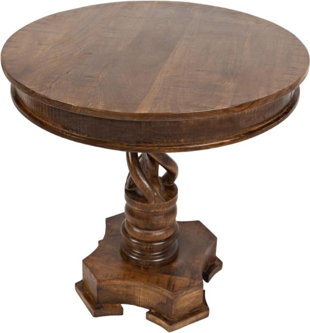 Jofran Inc. Global Archive Gwen Chestnut Pedestal Table-0