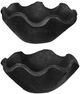 A & B Home 2-Piece Black Teak Wood Uneven Bowl Set-2