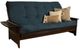 Kodiak Furniture Phoenix Suede Navy/Espresso Queen Futon with Mattress-0