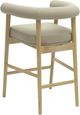 TOV Furniture Spara Natural/Taupe Vegan Leather Counter Stool-4