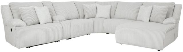 Signature Design by Ashley® Top Tier 6-Piece Alloy Manual Reclining Sectional and Chaise-0