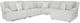 Signature Design by Ashley® Top Tier 6-Piece Alloy Manual Reclining Sectional and Chaise-0