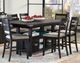Jofran Inc. Altamonte Dark Charcoal High-Low Rectangle Dining Table-1
