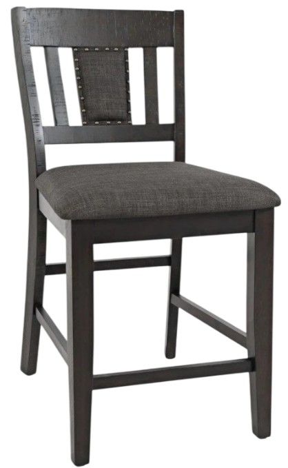Jofran Inc. American 7-Piece Rustic Trestle Counter Table Set-2