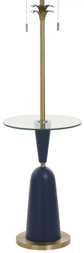 Stylecraft Latilly Blue Floor Lamp-1