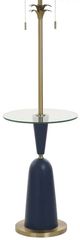 Stylecraft Latilly Blue Floor Lamp-1