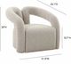 TOV Furniture Jenn Gray Speckled Boucle Accent Chair-2