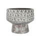 A & B Home Gray Planter with Pedestal Base and Patterns-1