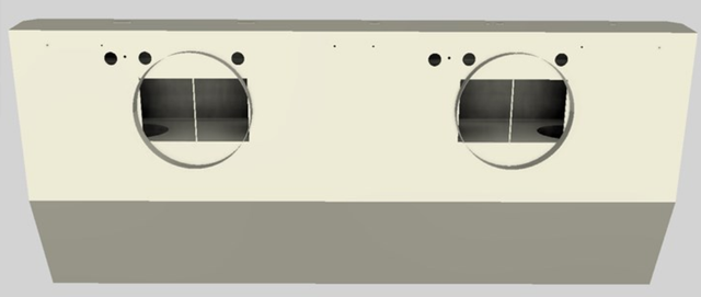Vent-A-Hood® 54" Biscuit Wall Mounted Liner Insert-1