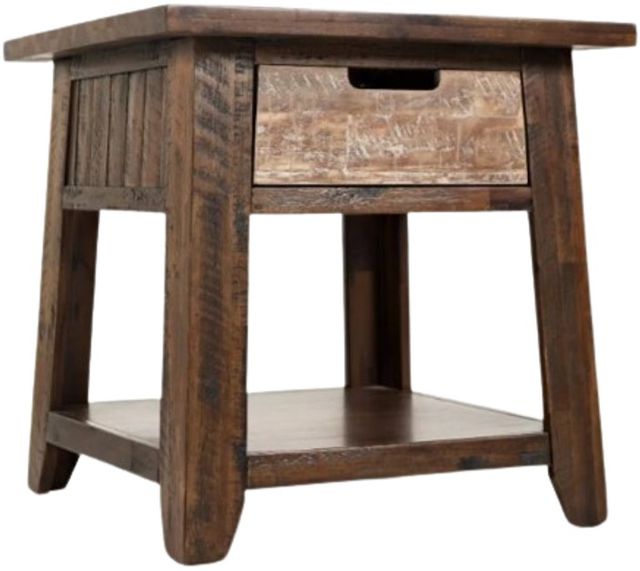 Jofran Inc. Painted Canyon Brown End Table-0