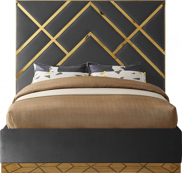 Meridian Furniture Vector Grey Queen Bed-1
