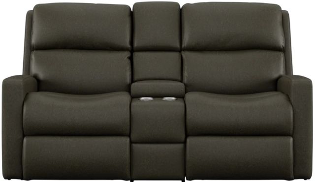 Flexsteel® Customizable Catalina Manual Reclining Loveseat with Console-1