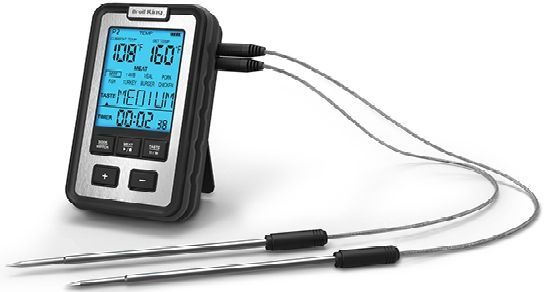 Broil King® Black Side Table Thermometer-0