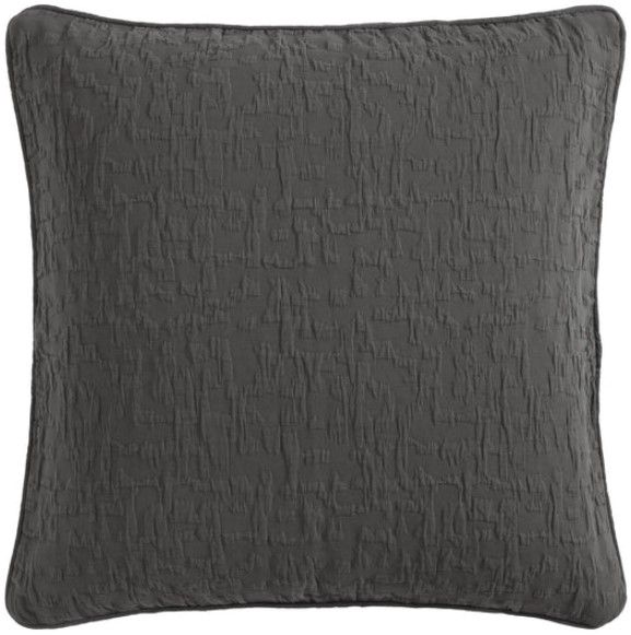 HiEnd Accents Porto Matelassé Charcoal Euro Pillow Sham-0