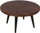 Jofran Inc. Prelude Walnut Round Cocktail Table with Black Base-4