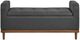 Homelegance® Brigitte Dark Gray Lift Top Storage Bench-2