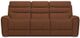 La-Z-Boy® Soren Cognac Leather Power Reclining Sofa with Headrest-1