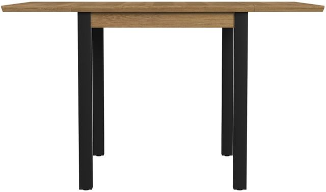 Intercon Newport Natural Oak Drop Leaf Dining Table with Black Base-2