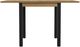 Intercon Newport Natural Oak Drop Leaf Dining Table with Black Base-2
