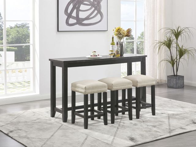 Signature Design by Ashley® Anchorville 4-Piece Dark Brown Counter Height Dining Table Set-3