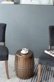 A & B Home Spitzer Metallic Glaze Ceramic Garden Stool-4