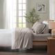 Olliix by True North by Sleep Philosophy Grey Solid King Cozy 100% Cotton Flannel Printed Sheet Set-3
