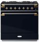 AGA™ Elise Series 36" Gloss Black Pro Style Dual Fuel Range-0