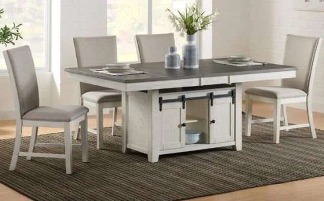 Urban Styles Furniture Omaha 5-Piece Almond/Gray Dining Set-0