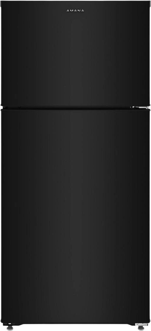 Amana® 28" 14.32 Cu. Ft. Black Counter Depth Top Freezer Refrigerator with a Large Crisper Drawer-0