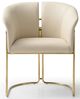 VIG Furniture Modrest Renfew Beige/Champagne Gold Dining Chair -1