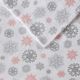 Olliix by True North by Sleep Philosophy Cozy Flannel Grey Snowflakes and Pink Twin Cotton Printed Sheet Set-2