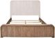 International Furniture Direct Mezquite Multi-Step Brown Queen Platform Bed Footboard with Rails-4