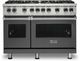 Viking® 5 Series 48" Damascus Grey Pro Style Liquid Propane Gas Range-0