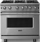 Viking® 5 Series 36" Stainless Steel Pro Style Natural Gas Range-0