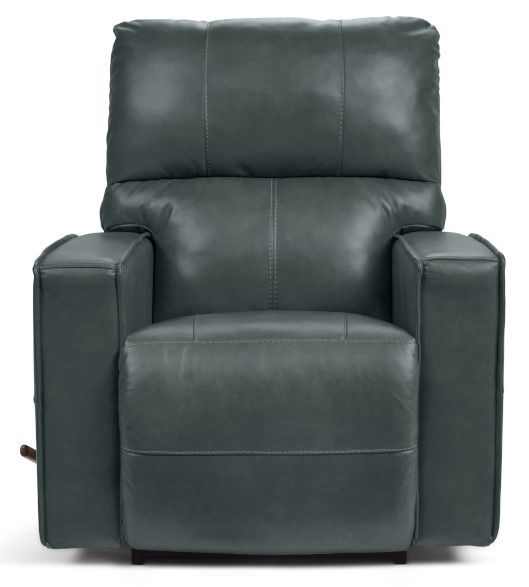 La-Z-Boy® Maddox Slate Leather Manual Rocking Recliner-1