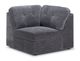 Jaxon 5-Piece Modular Sectional with Ottoman - Grey-4