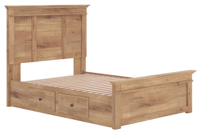 Signature Design by Ashley® Fenderport Tan Full Panel 2-Drawer Storage Bed-3